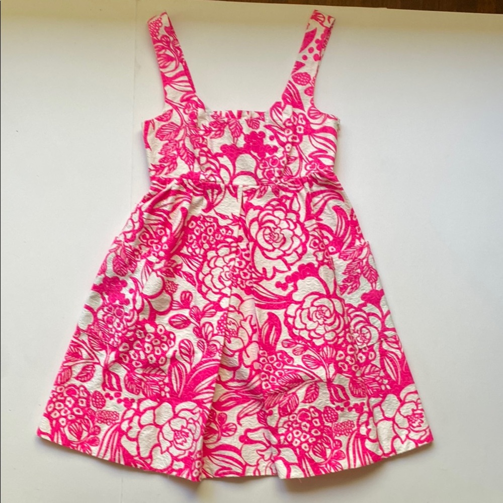 Vanessa Virginia Women's Pink Floral Pique Dress